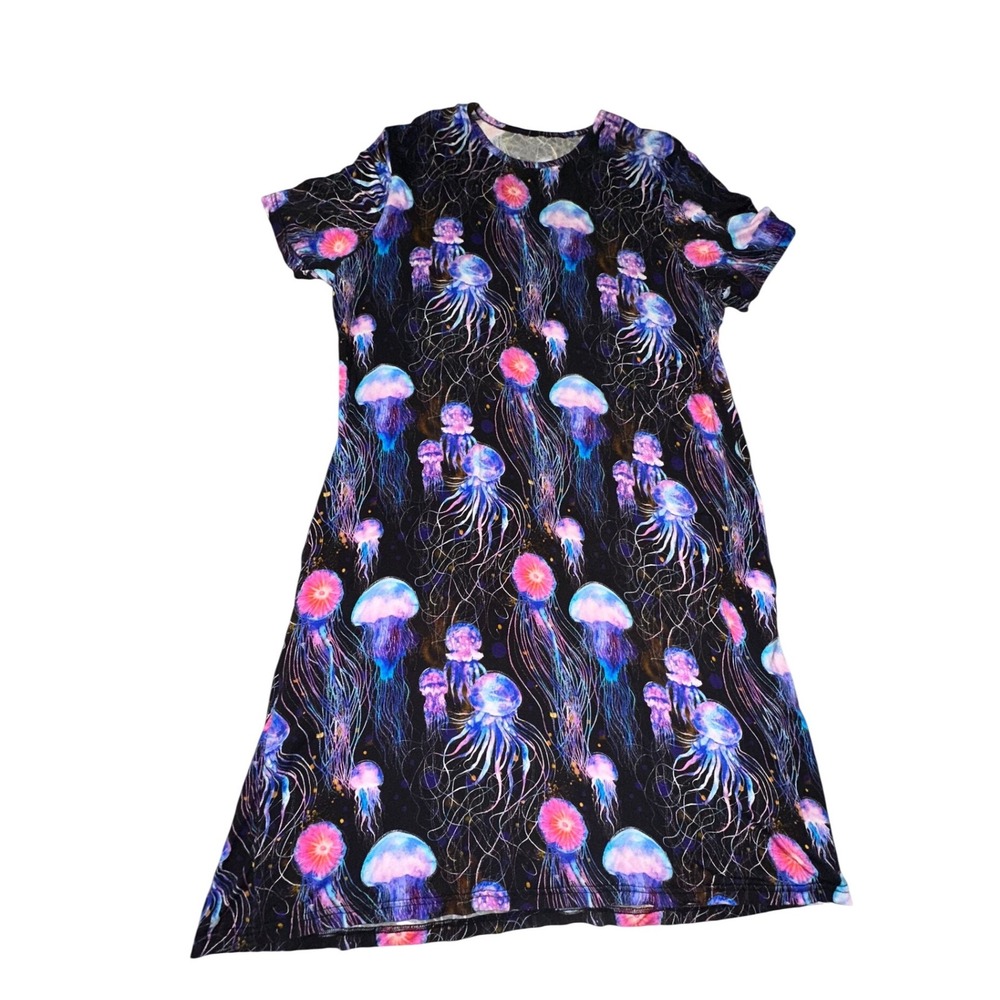 Little Snuggles Night Gown Dress Jellyfish Vibrant Bamboo Size Medium